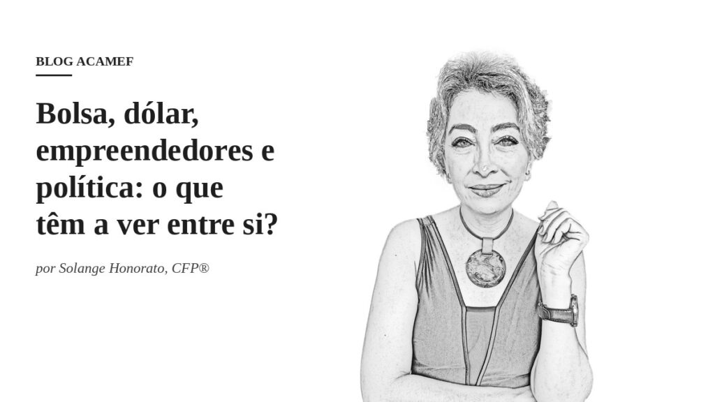 Ilustração em preto e branco de Solange Honorato, CFP® – Blog ACAMEF